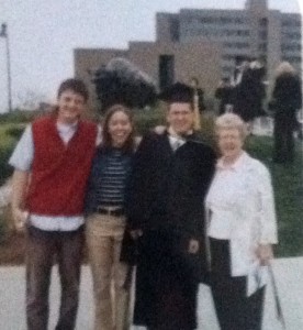 Andrew graduates from the University at Buffalo
