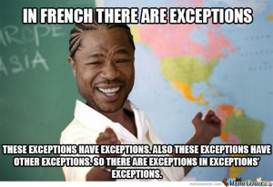 I couldn't resist a good Xzibit French teacher meme