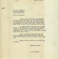 John R. Steelman letter to McCleery