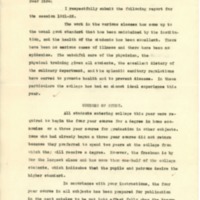 1921-1922 Session Report Letter to the Governor and Board of Trustees